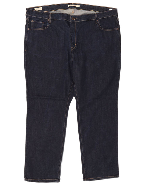 Levi's Donna 724 Jeans dritti a vita alta US 24 4XL W48 L29 Blu Navy