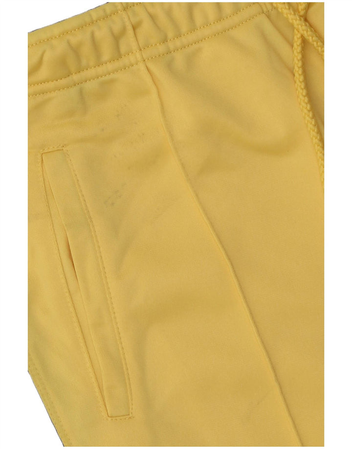 Pantaloni da tuta con grafica ARENA da uomo in poliestere color block giallo medio