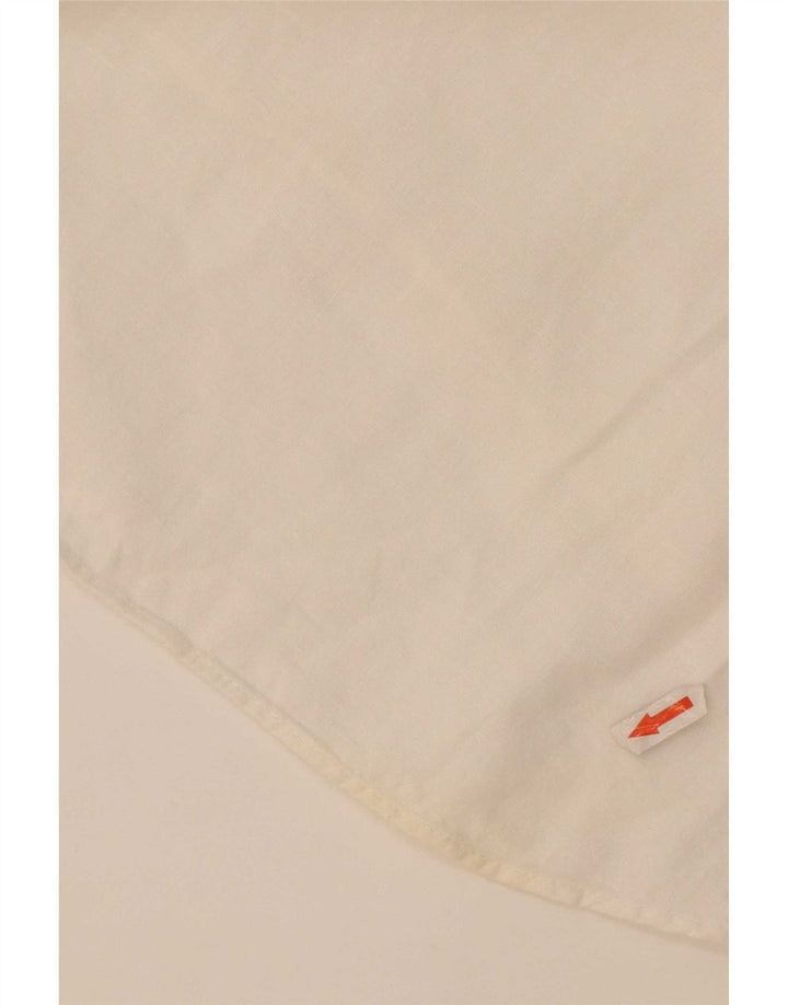 Camicetta oversize a maniche lunghe da donna Zara UK 10 piccola bianca