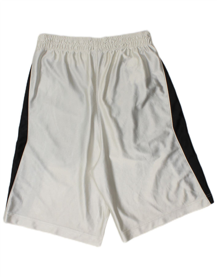 Pantaloncini sportivi Jordan da uomo piccoli in poliestere color block bianco
