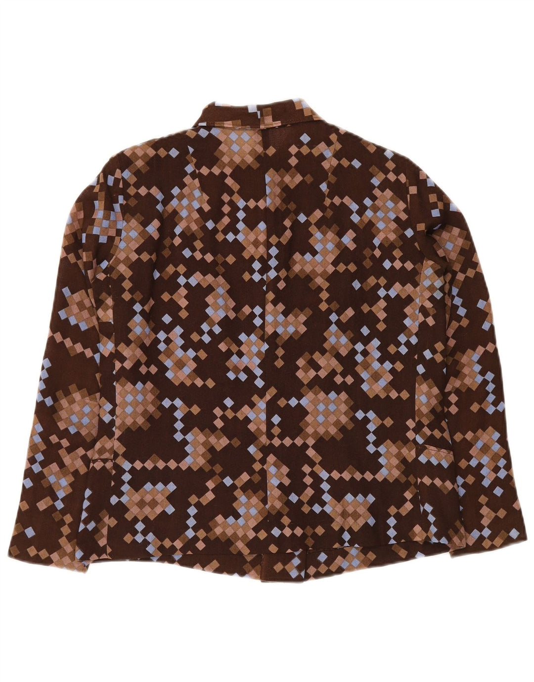 Giubbotto bomber da donna VINTAGE UK 12 Marrone medio geometrico