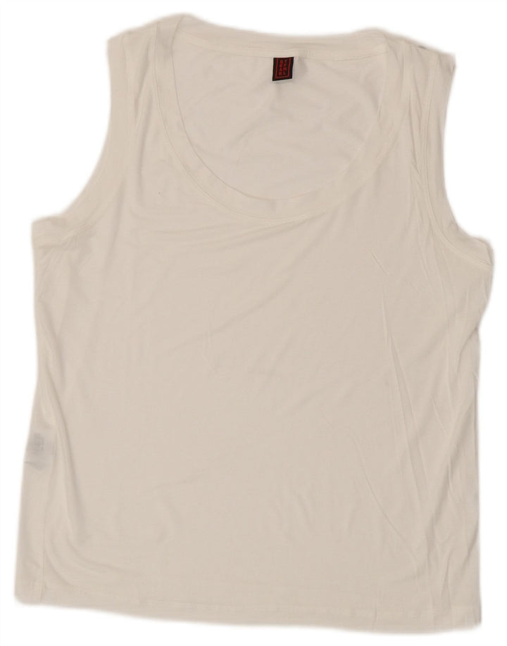 Canotta da donna Stefanel UK 14 Lyocell bianco medio