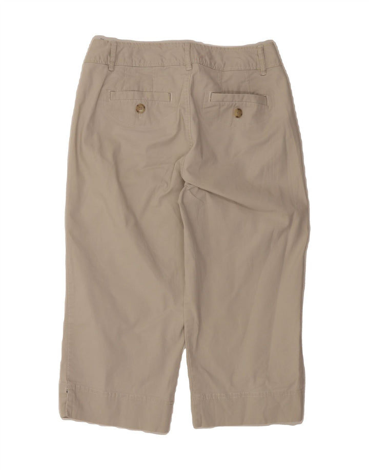 EDDIE BAUER Womens Blakely Fit Capri Trousers US 6 Medium W28 L19 Beige Vintage Eddie Bauer and Second-Hand Eddie Bauer from Messina Hembry 