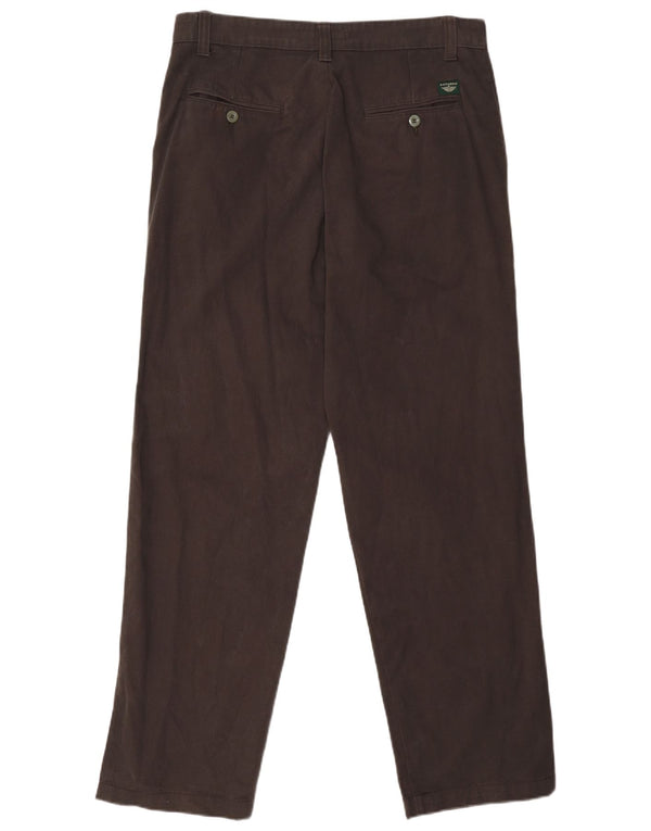 Dockers Mens Khakis Straight Chino Trousers W34 L30 Brown Cotton