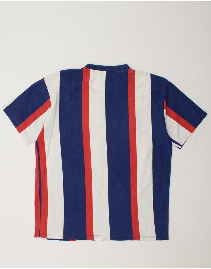 KARL KANI Mens Graphic T-Shirt Top XL Multicoloured Striped Vintage Karl Kani and Second-Hand Karl Kani from Messina Hembry 