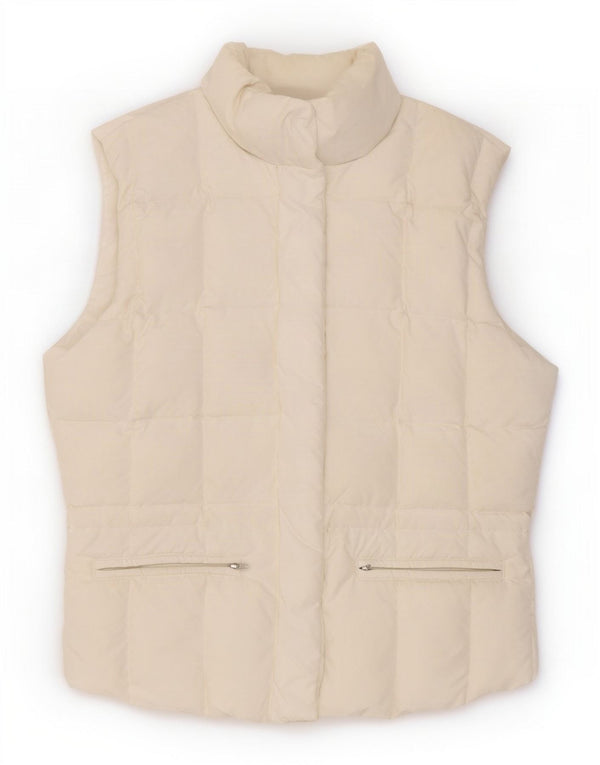 Gilet imbottito da donna Tommy Hilfiger UK 14 grande poliestere bianco