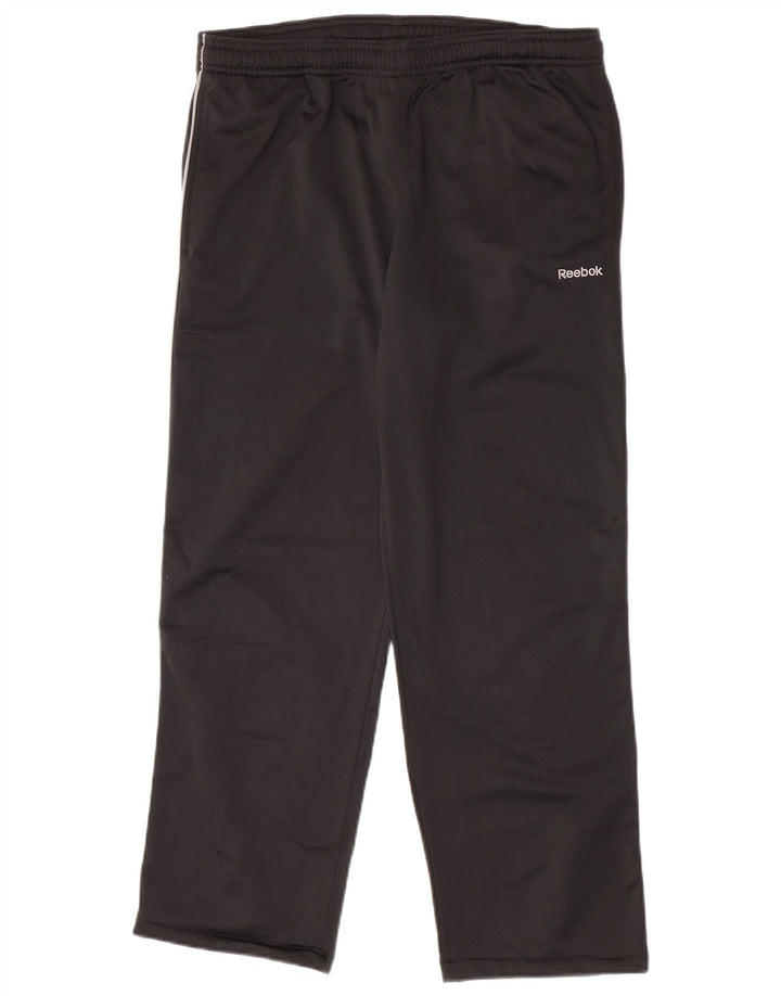 Pantaloni da tuta da uomo Reebok Small neri in poliestere