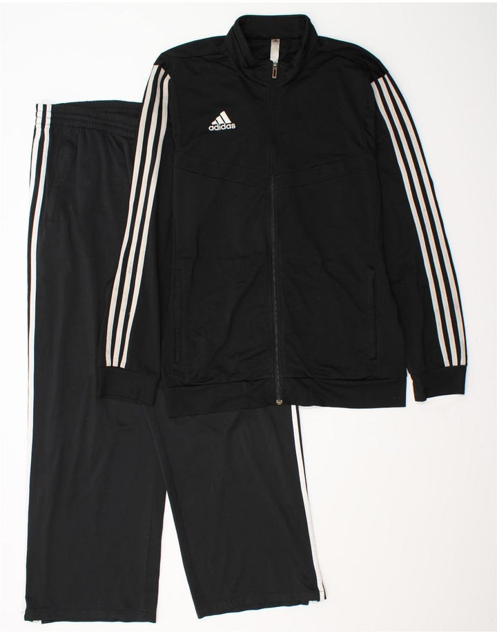 Tuta intera da uomo Adidas Large nera in poliestere
