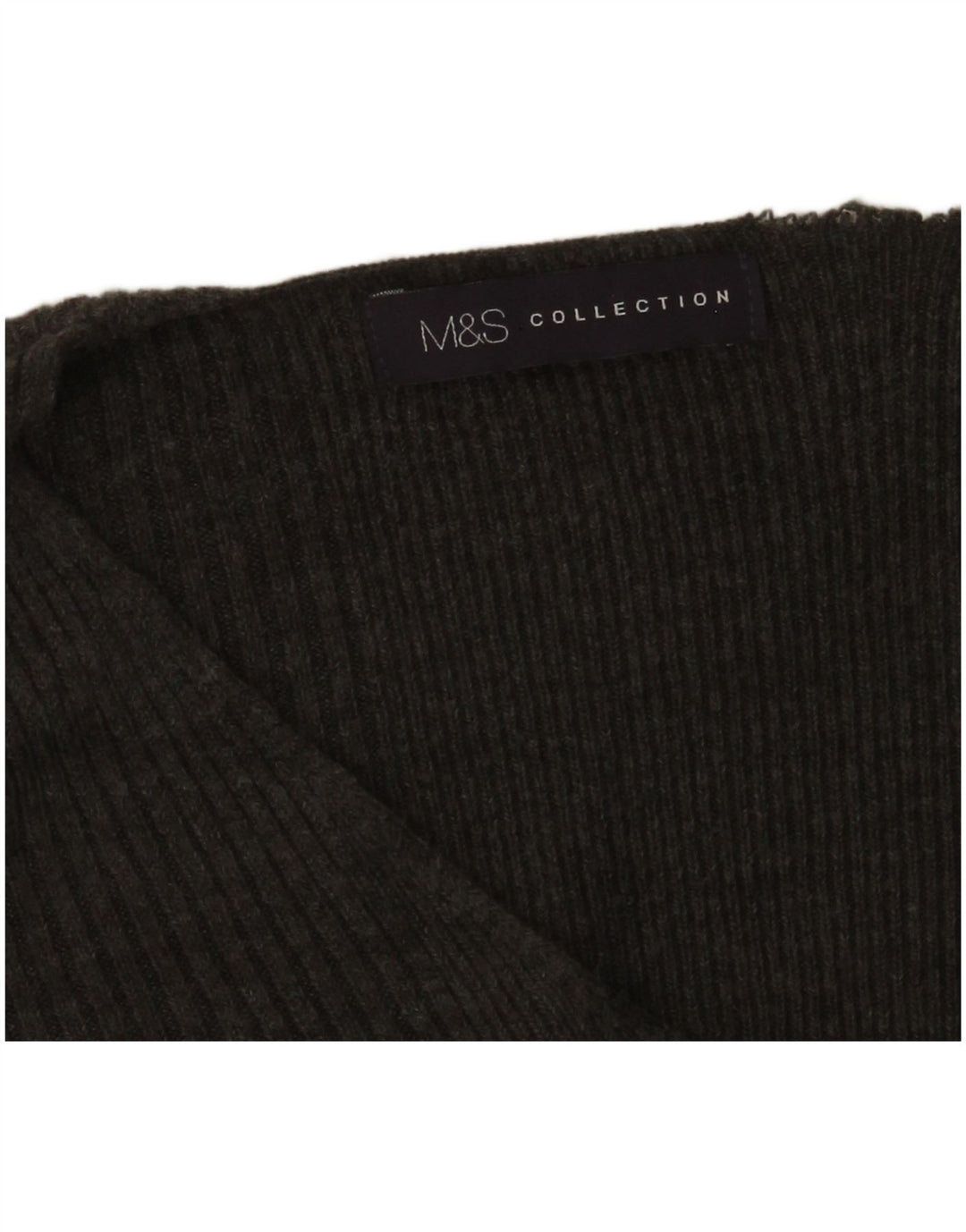 Maglione maglione con scollo a V da donna Marks & Spencer UK 14 Grigio medio