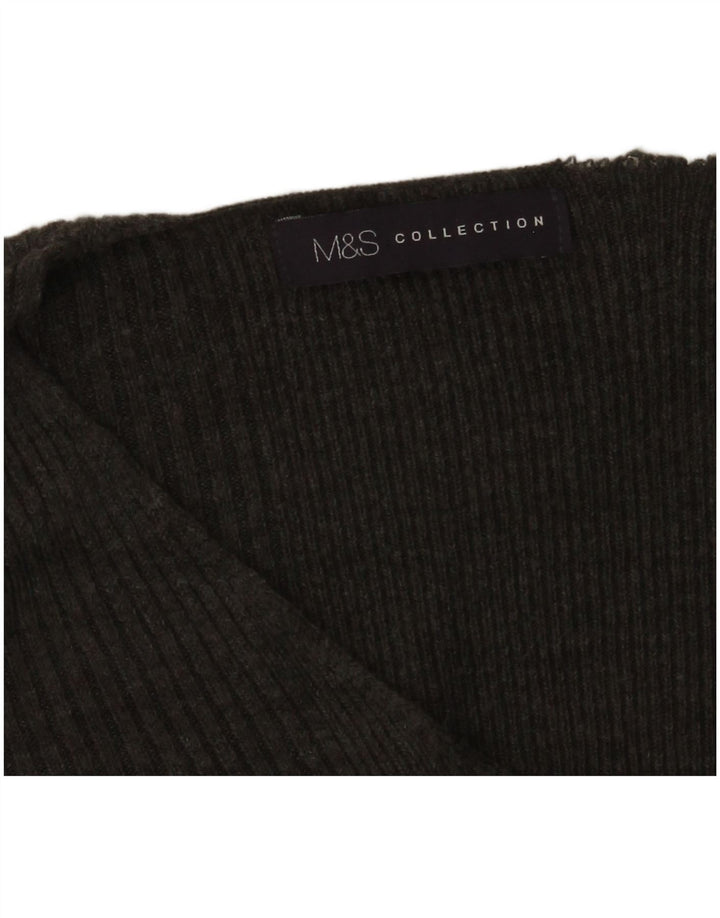 Maglione maglione con scollo a V da donna Marks & Spencer UK 14 Grigio medio