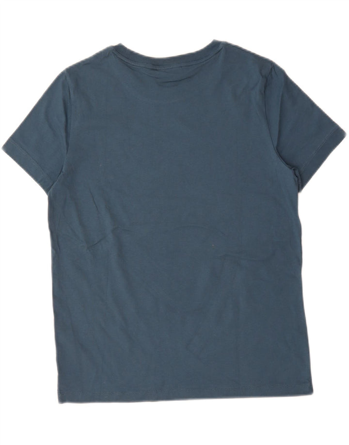 T-shirt grafica da uomo Calvin Klein Top in cotone blu navy medio