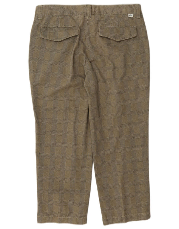 Pantaloni chino larghi da donna Cerruti 1881 IT 44 medio W30 L22 kaki