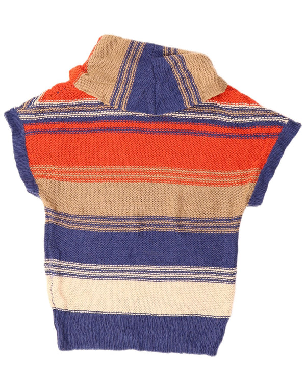 Maglione maglione oversize da donna con collo a scialle Oasis UK 10 piccolo multicolore