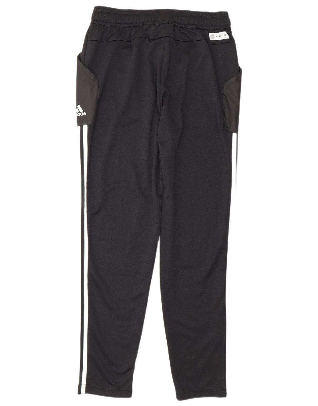 Pantaloni da tuta Adidas Aeroready da uomo in poliestere color block medio nero