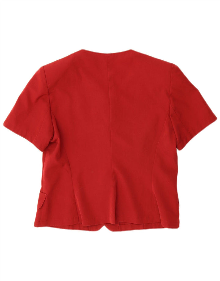 Set gonna vintage da donna a 5 bottoni in 2 pezzi UK 12 medio W30 rosso