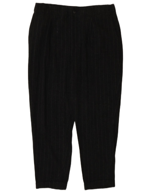Pantaloni corti affusolati Zara da donna grandi W30 L24 a righe grigie