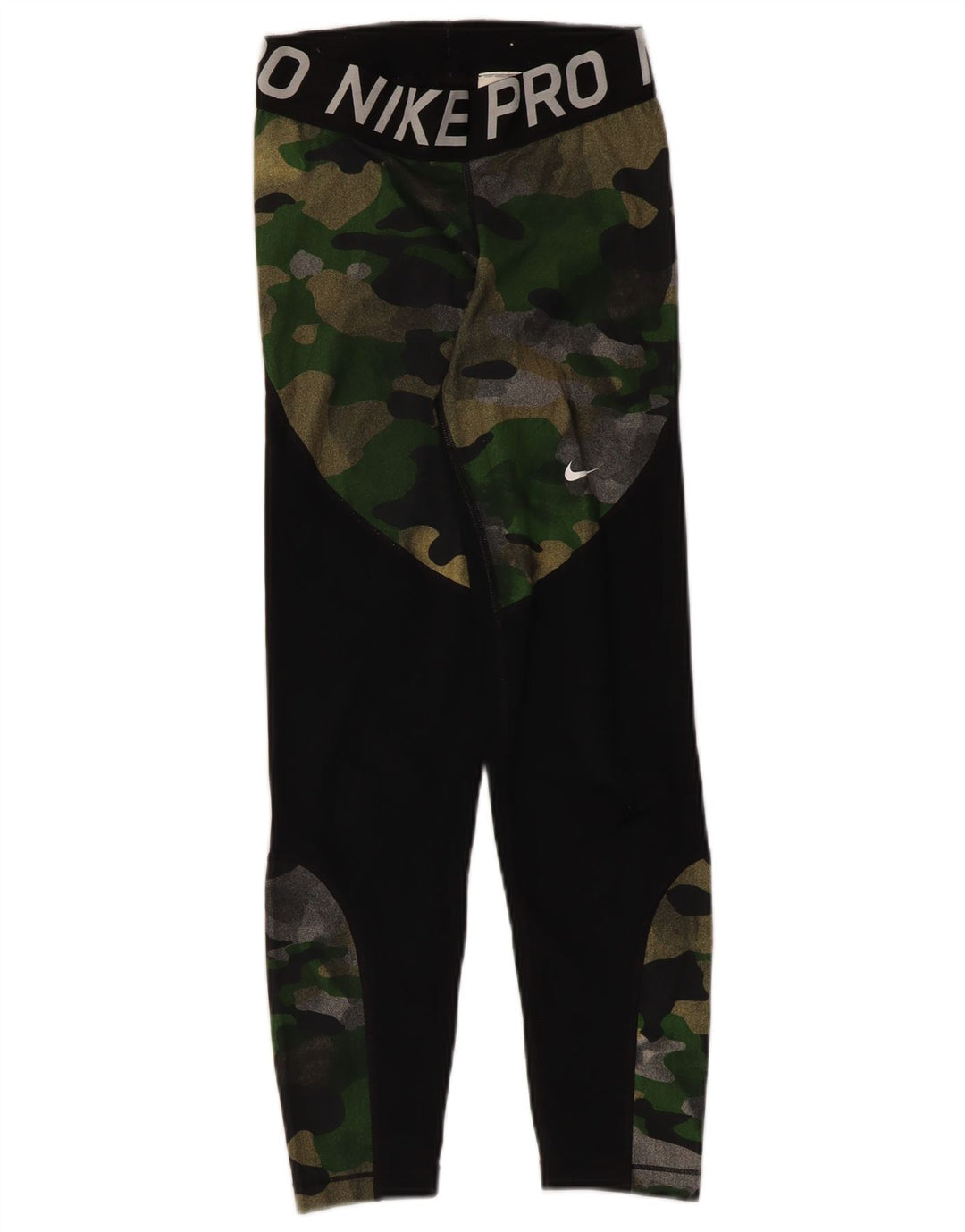 Leggings grafici da donna Nike UK 4 XS poliestere mimetico nero