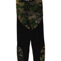Leggings grafici da donna Nike UK 4 XS poliestere mimetico nero
