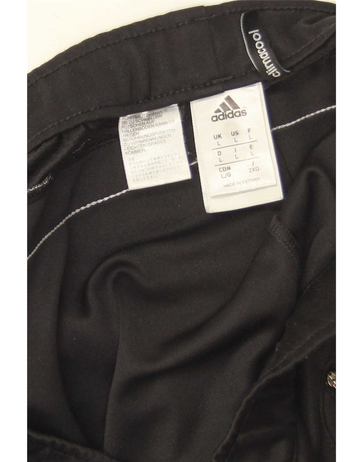 Pantaloni da tuta Adidas Climacool da uomo grandi in poliestere color block nero