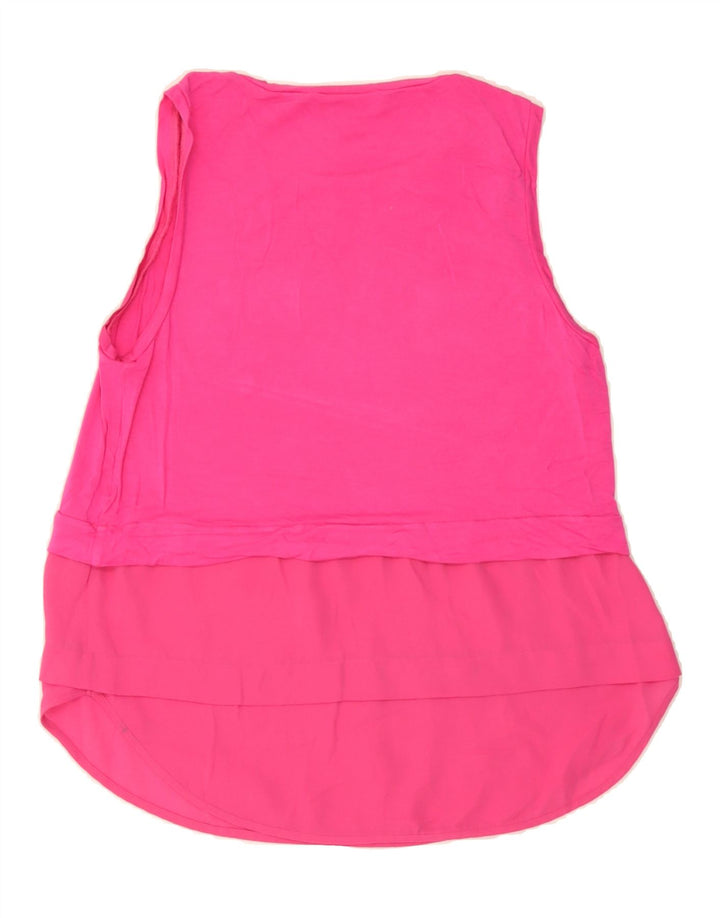 MICHAEL KORS Womens Sleeveless Blouse Top UK 12 Medium Pink Viscose Vintage Michael Kors and Second-Hand Michael Kors from Messina Hembry 