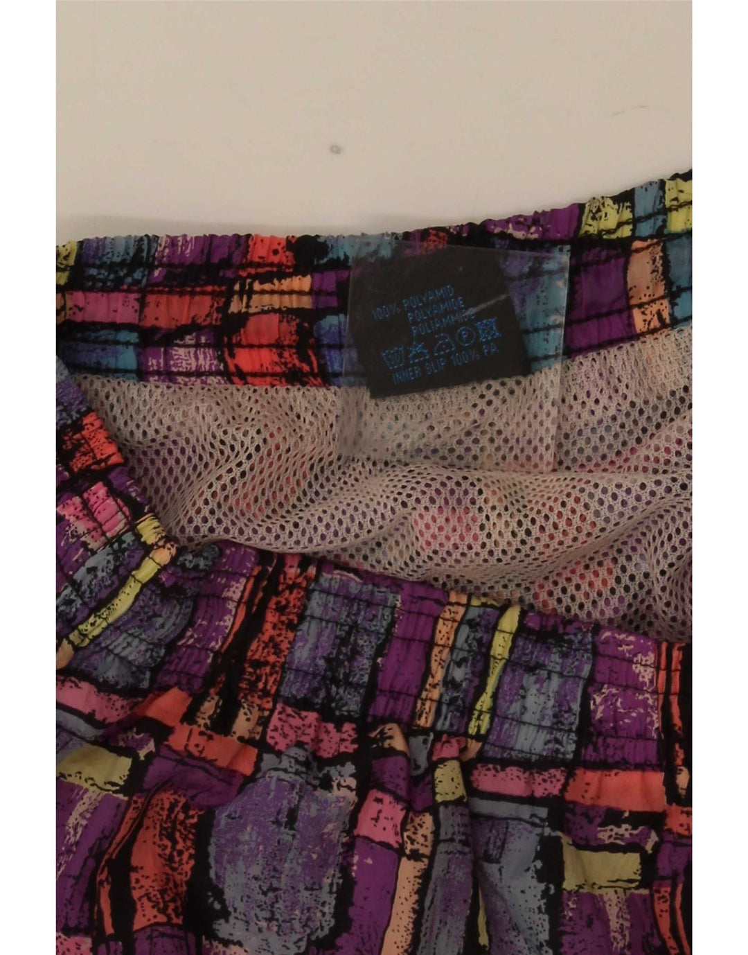 Pantaloncini da bagno uomo Santostefano piccoli geometrici multicolori in poliammide