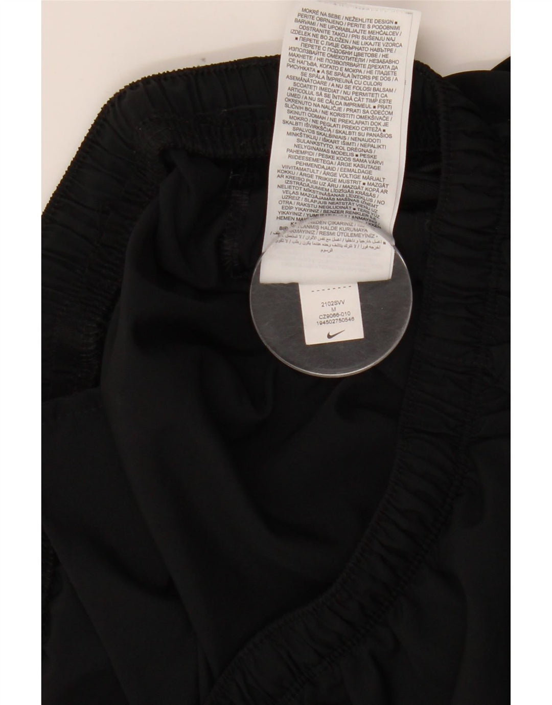 Pantaloncini sportivi da donna NIKE UK 12 medio nero poliestere