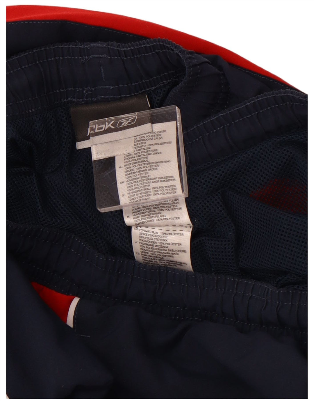 REEBOK Pantaloni da tuta con grafica da uomo Joggers XL Blu navy Colourblock