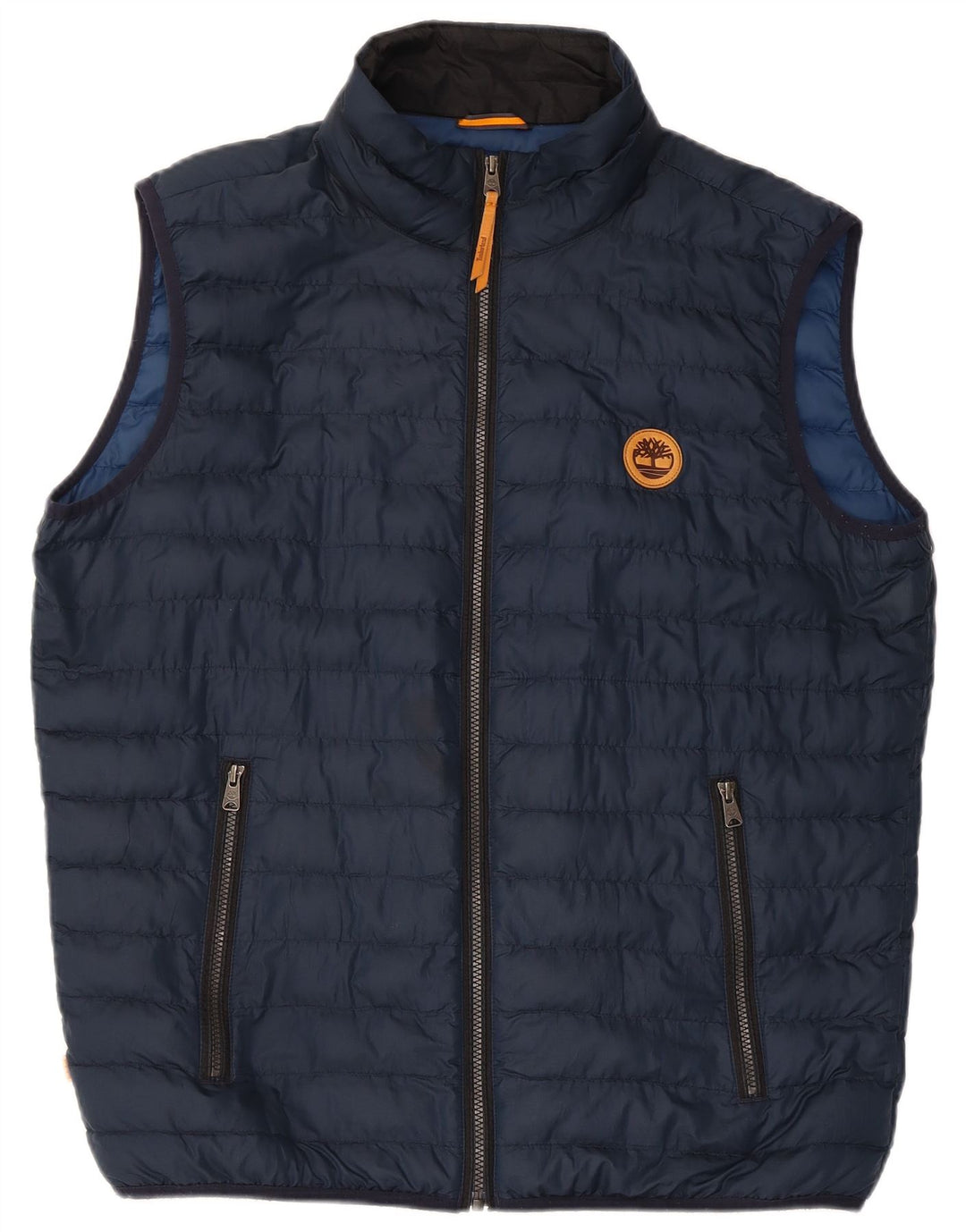 Gilet imbottito da uomo Timberland UK 40 grande poliestere blu navy