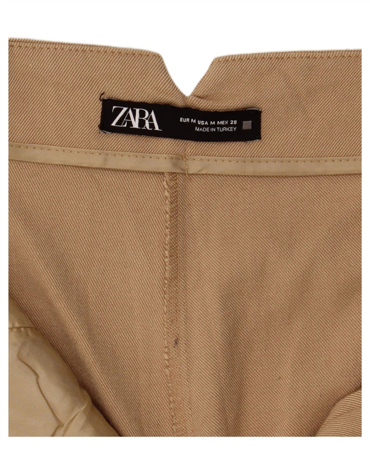 Pantaloni da abito affusolati Zara da donna medi W28 L26 Beige