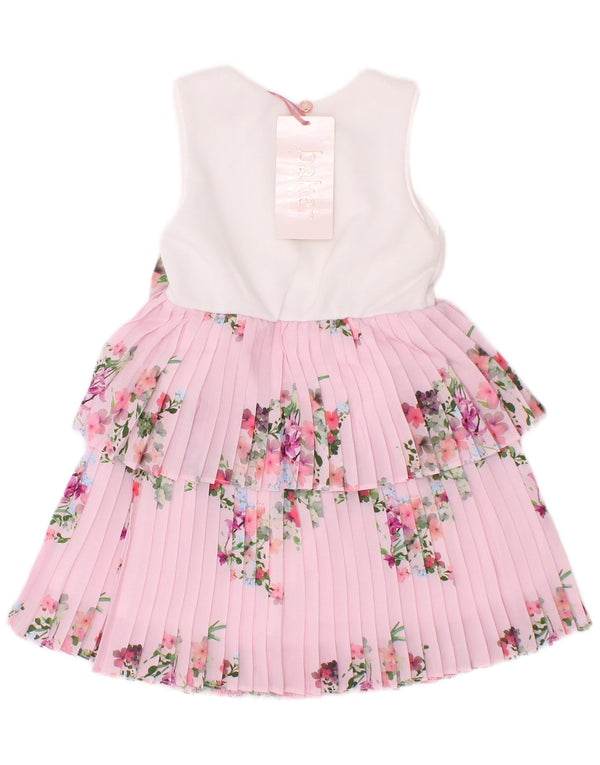 Ted Baker Abito a strati senza maniche per neonata 12-18 mesi Rosa floreale