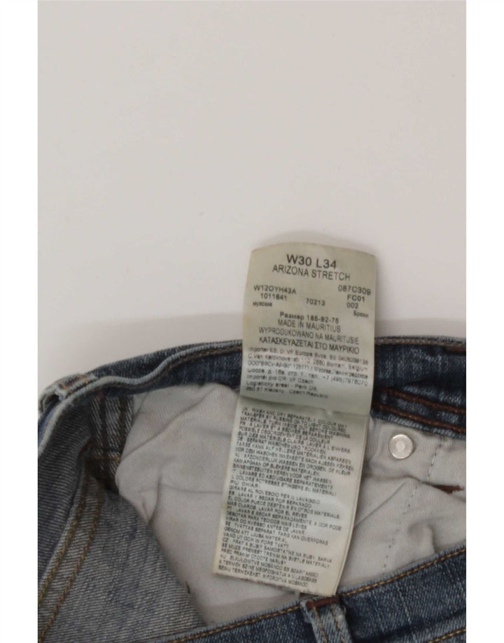 Jeans dritti da uomo Wrangler W30 L34 cotone blu