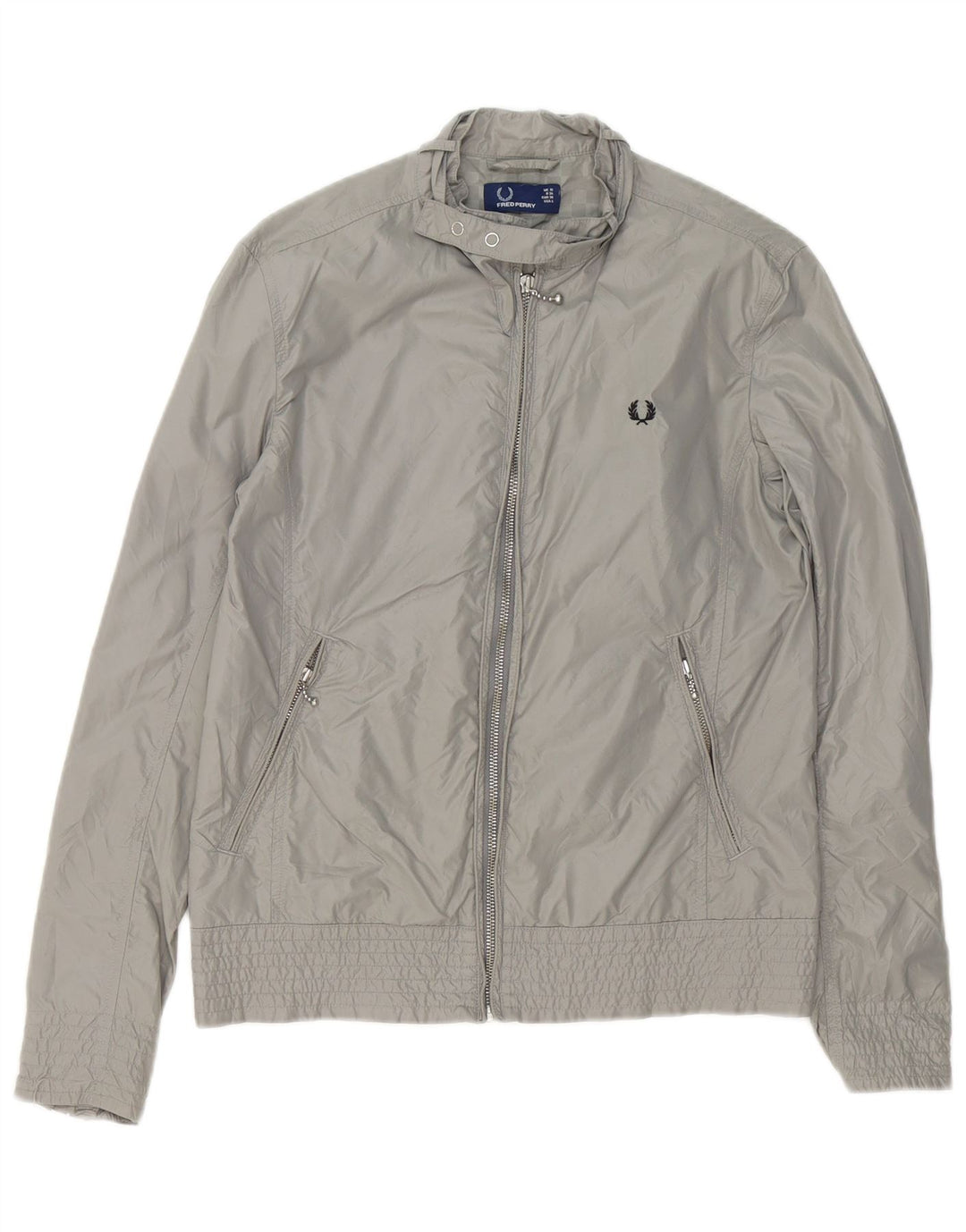 Giubbotto bomber da donna Fred Perry UK 10 piccolo nylon grigio