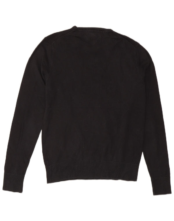 Maglione maglione girocollo da uomo Tommy Hilfiger cotone nero medio