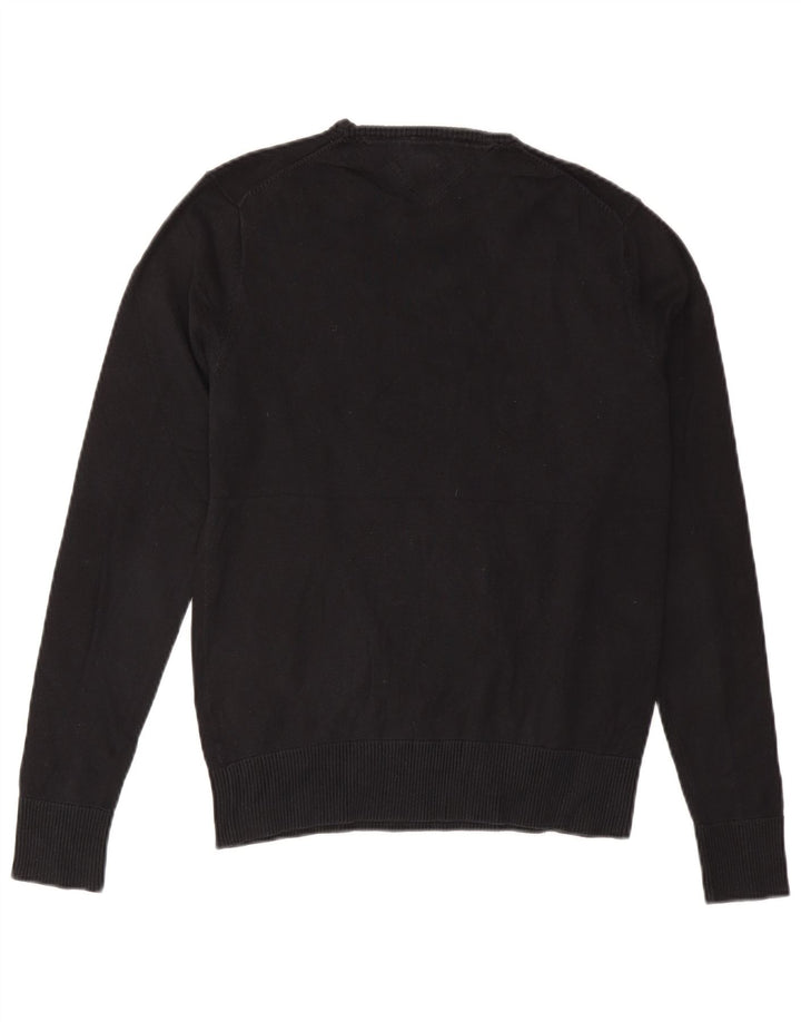 Maglione maglione girocollo da uomo Tommy Hilfiger cotone nero medio