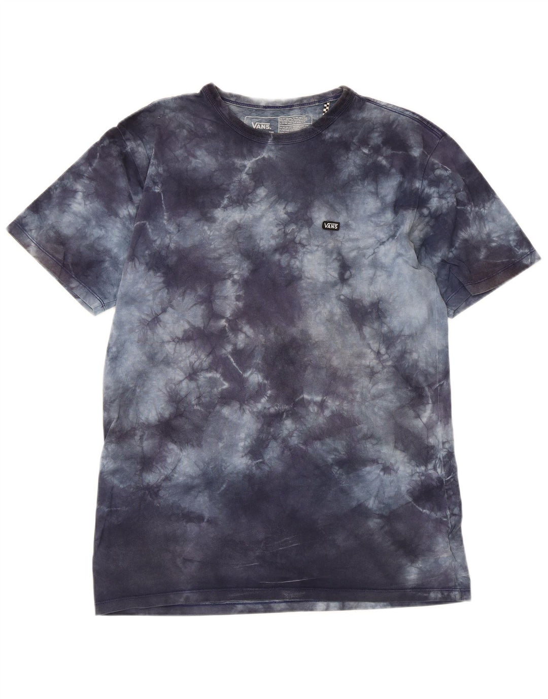 T-shirt da uomo VANS dalla vestibilità classica, top in cotone tie-dye medio blu navy