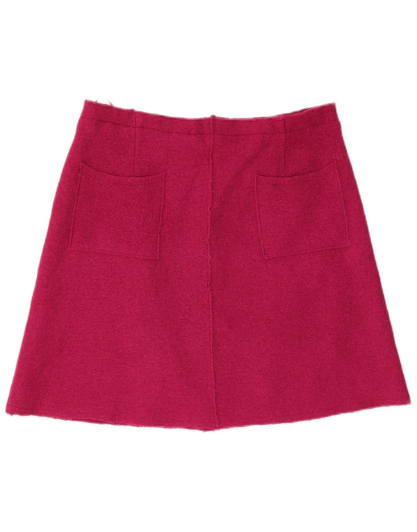 Laura Ashley Gonna a trapezio da donna UK 16 Large W34 Viscosa rosa