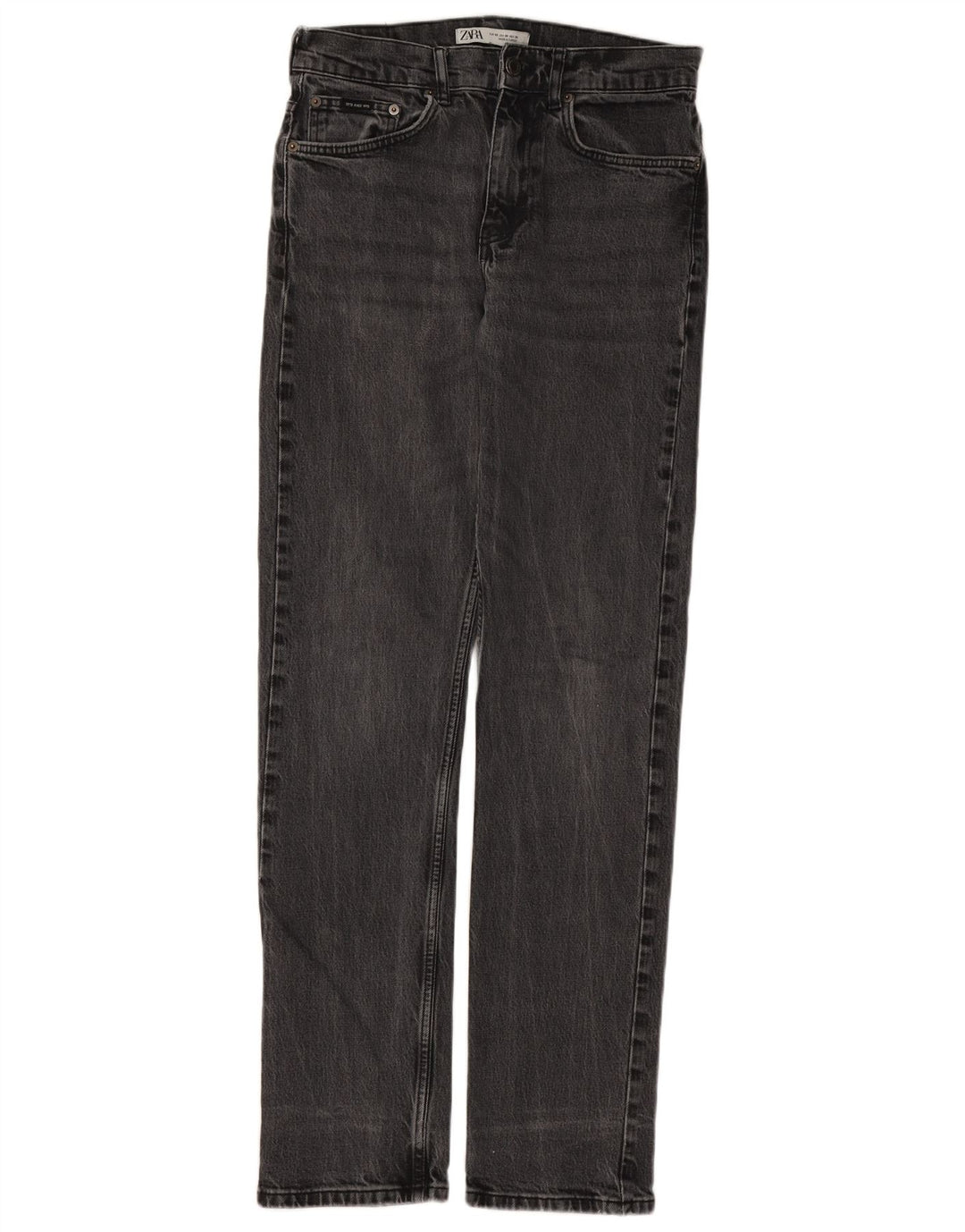 Jeans dritti da uomo Zara EU 38 Small W30 L32 Grigio