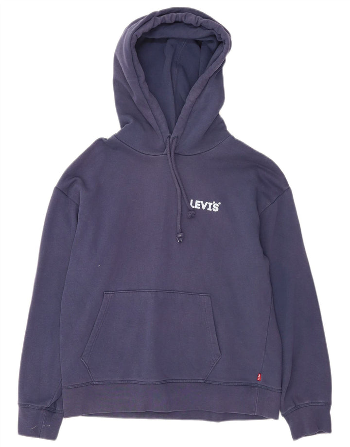 Maglione con cappuccio da uomo Levi's piccolo in cotone blu navy
