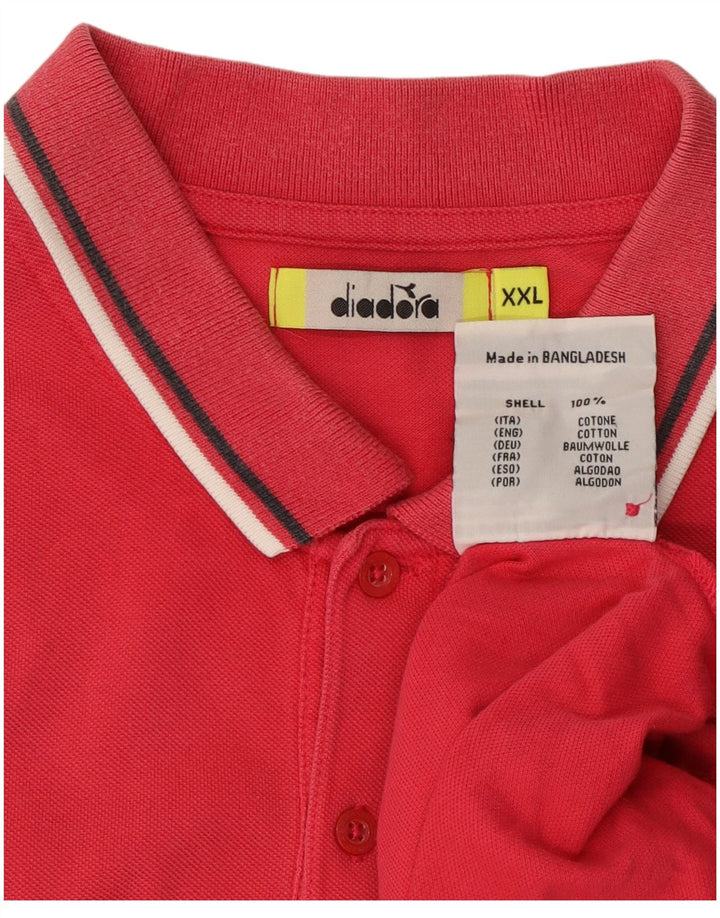Polo DIADORA Uomo 2XL Cotone Rosa