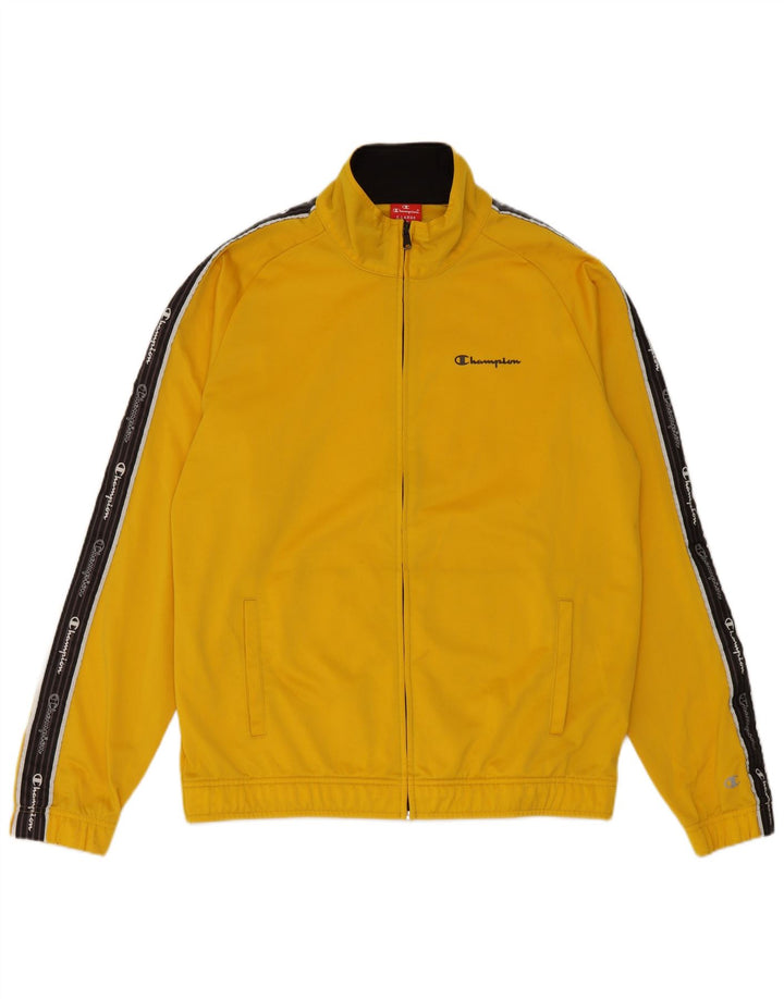 Giacca sportiva da uomo con grafica Champion XL Poliestere color block giallo