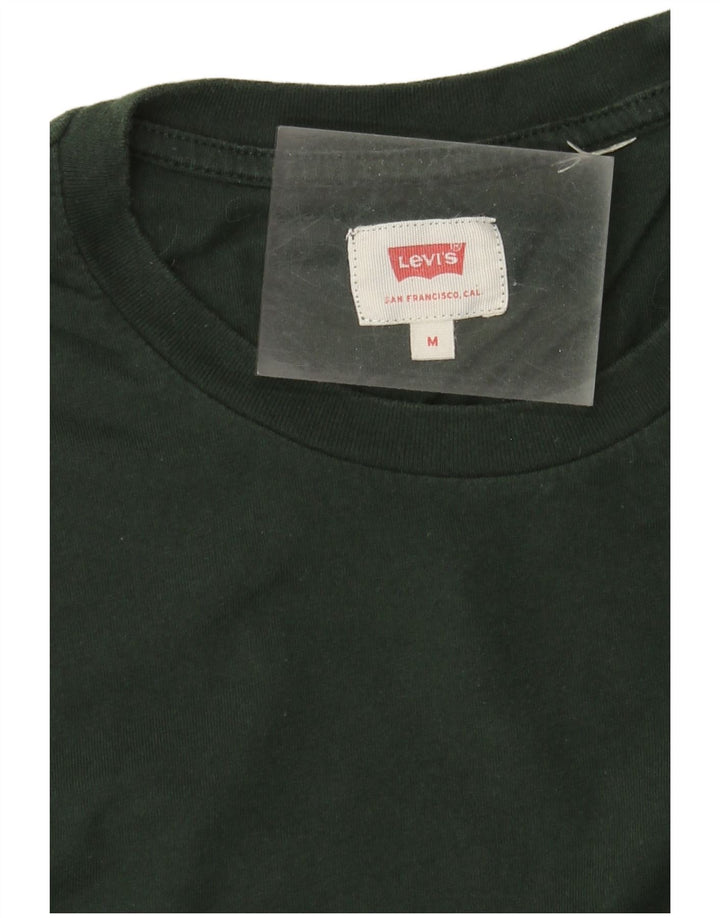 Top Levi's da uomo a maniche lunghe verde medio