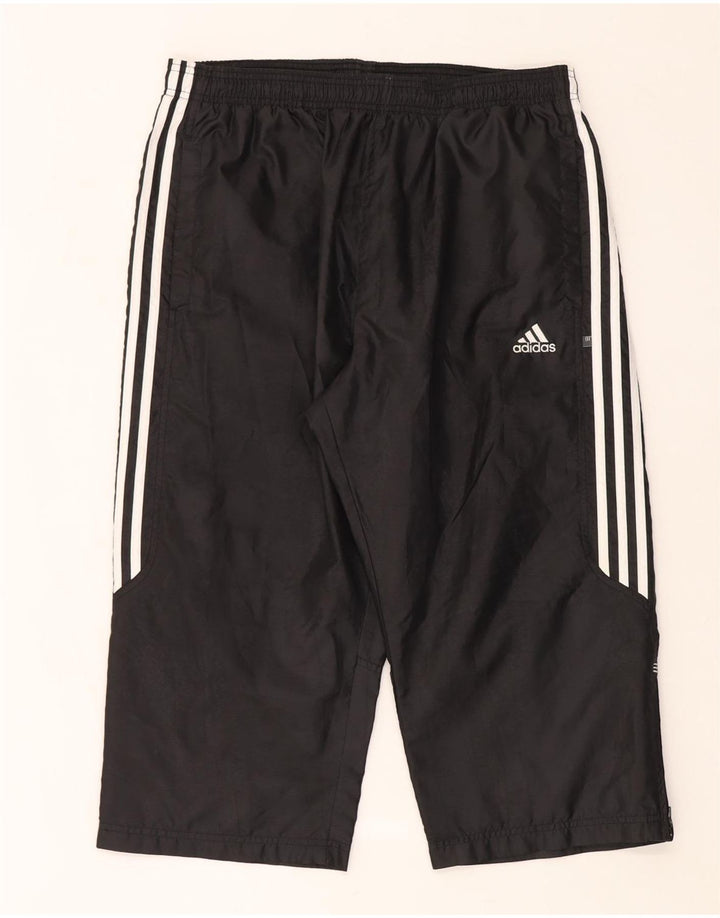 Pantaloni da tuta Adidas Capri da uomo grandi in poliestere nero
