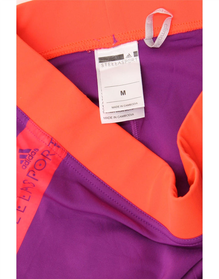 Leggings grafici ADIDAS da donna Climalite UK 12 Blocco colore viola medio