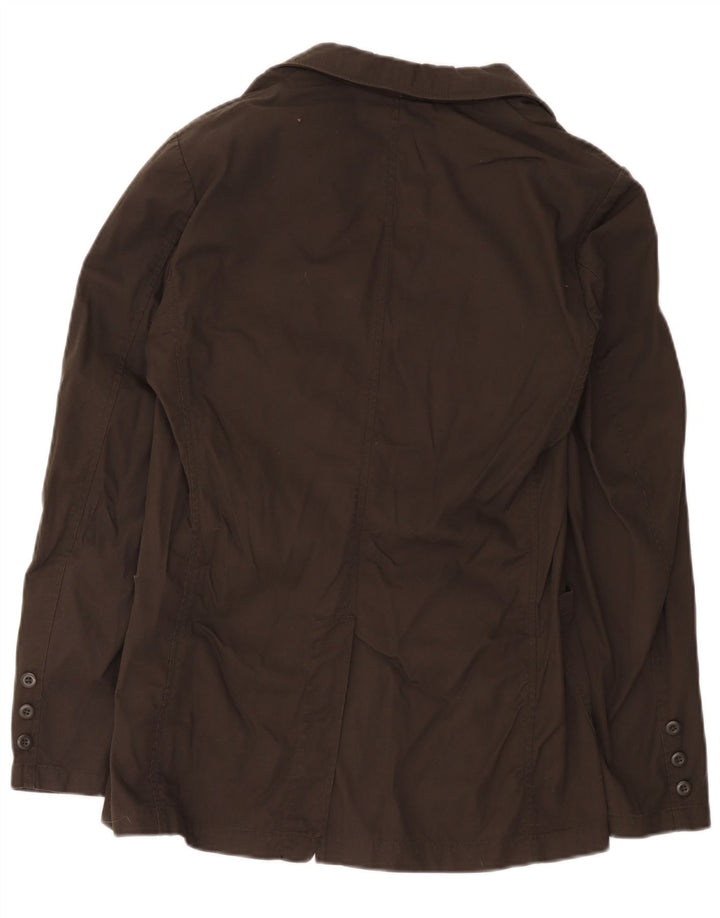Giacca blazer da uomo a 2 bottoni Sisley IT 48 in cotone marrone medio
