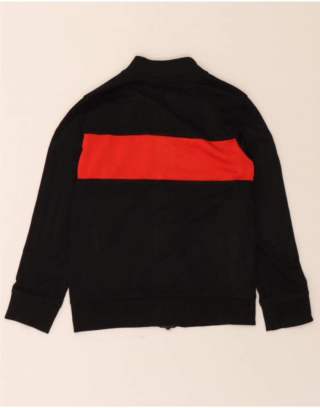 ADIDAS Boys Tracksuit Top Jacket 7-8 Years Black Colourblock Polyester Vintage Adidas and Second-Hand Adidas from Messina Hembry 