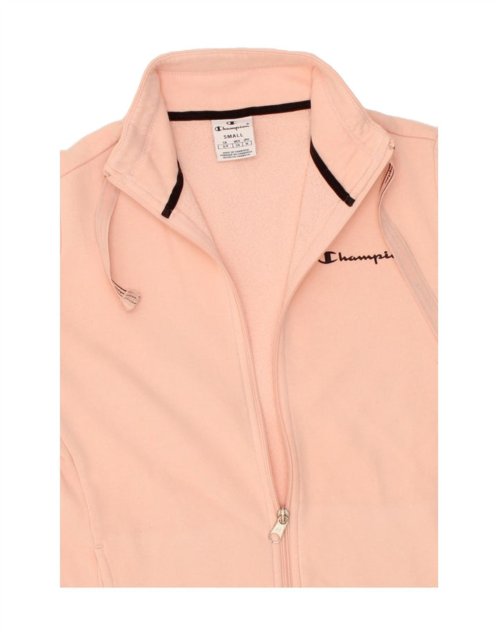 CHAMPION Womens Graphic Tracksuit Top Jacket UK 10 Small Pink Vintage Champion and Second-Hand Champion from Messina Hembry 