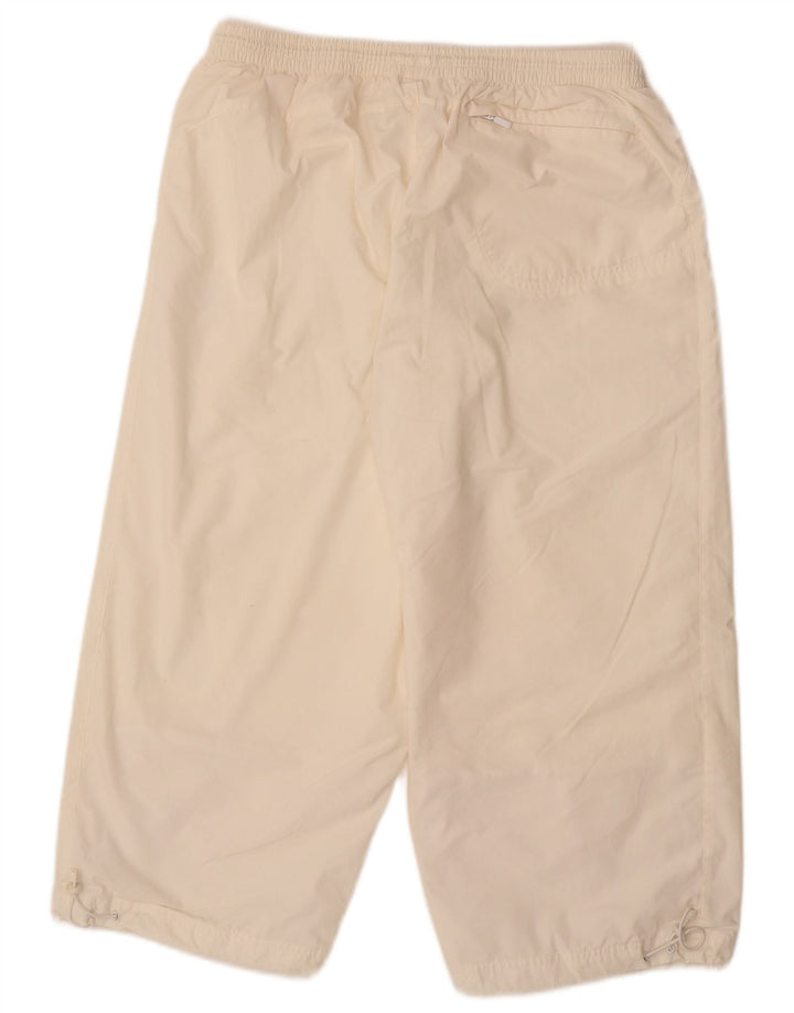 Pantaloncini sportivi Bermuda da uomo ADIDAS grandi in poliestere bianco sporco