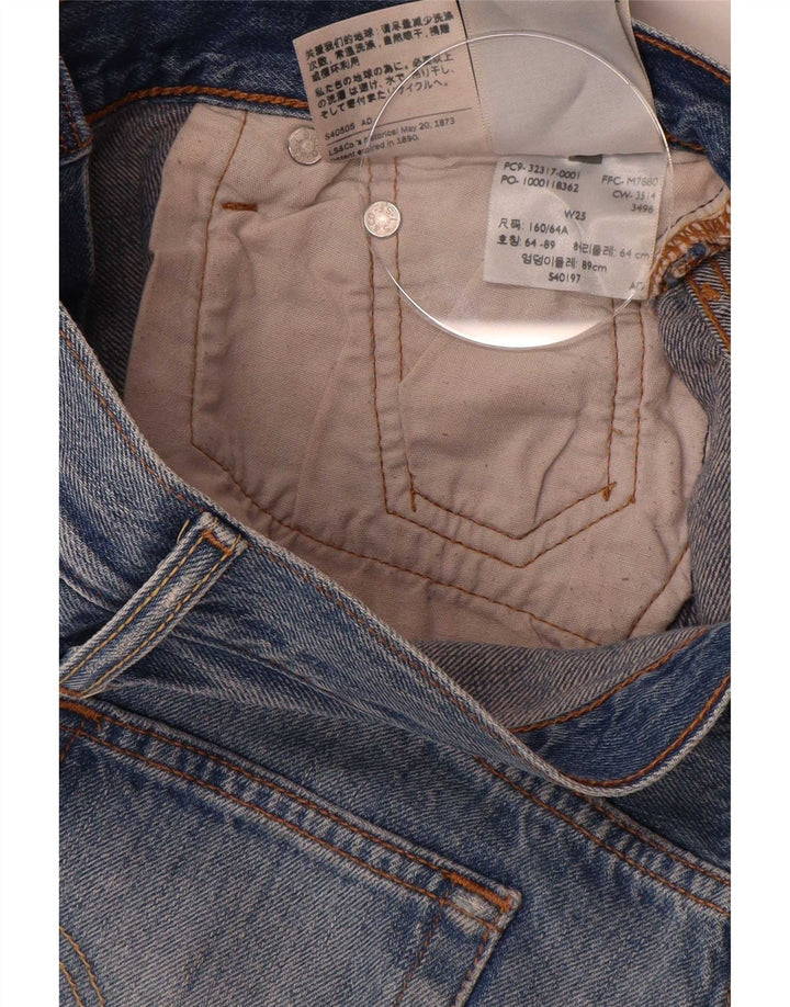Pantaloncini di jeans da donna Levi's W25 XS in cotone blu
