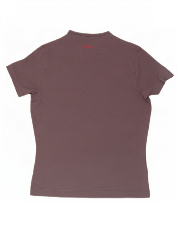T-shirt grafica da donna Berghaus Top UK 14 Poliestere grigio medio