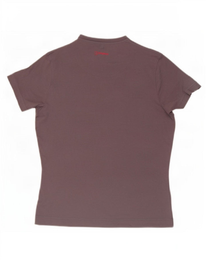 T-shirt grafica da donna Berghaus Top UK 14 Poliestere grigio medio